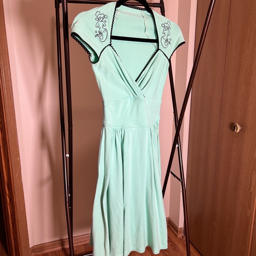 Mint green pin up dress